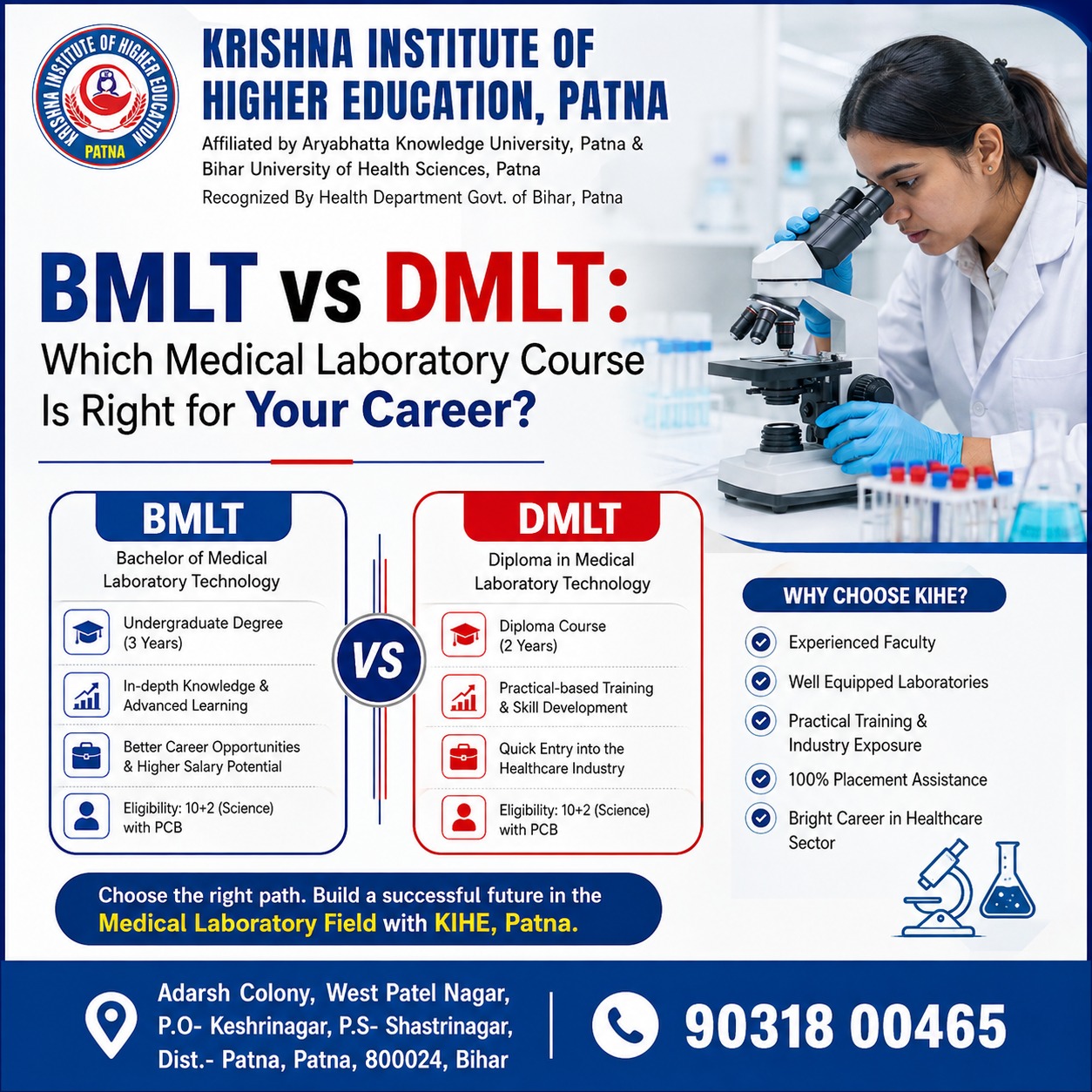 BMLT vs DMLT: Which Medical Laboratory Course Is Right for Your Career?